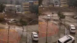 VIDEO | Apareció de la nada: Poderoso aluvión sorprende a personas en La Paz