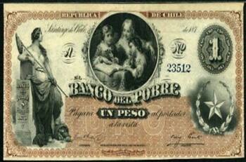 Numismática: Así es el billete de $1 del Banco del Pobre de Chile que se vende en $360.000