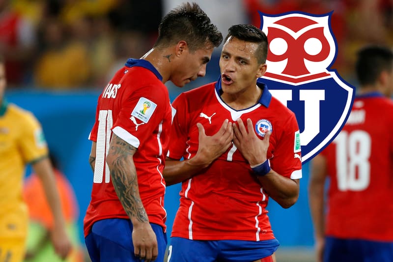 Eduardo Vargas y Alexis Sánchez.
