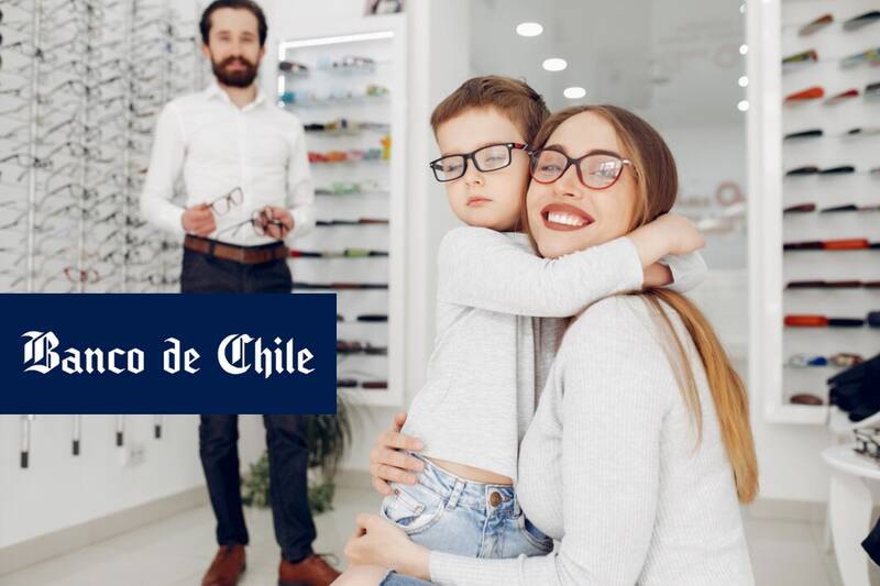 Banco de Chile entrega diferentes beneficios para todos sus clientes que necesiten adquirir lentes y gafas.