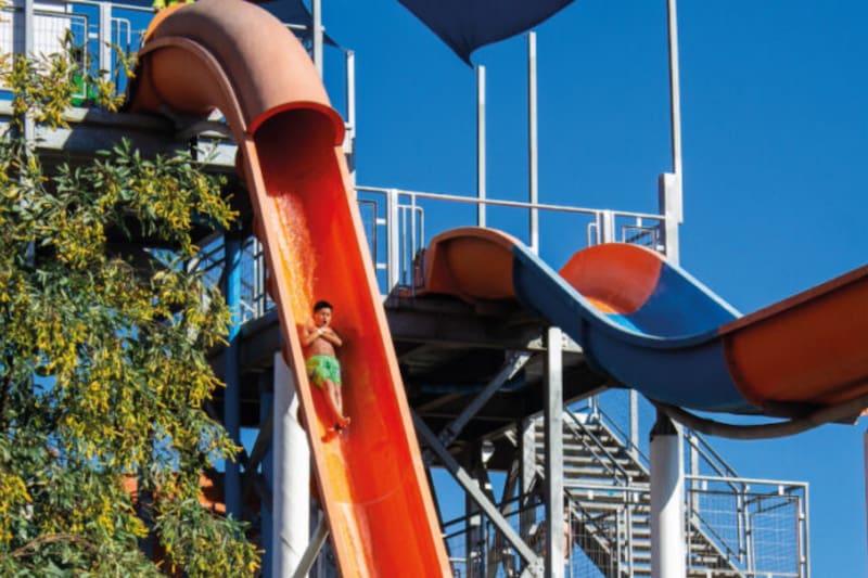 Este parque acuático es ideal para estas olas de calor.
Foto: Aviva Santiago.