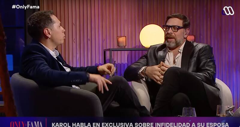 El animador de TV habló sobre su infidelidad.