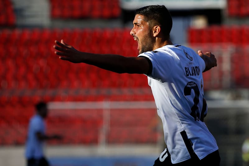 Una imagen que no fue frecuente durante su paso por Chile: celebrando un gol. En este caso, el que le convirtió a Audax Italiano, en febrero de 2020.
