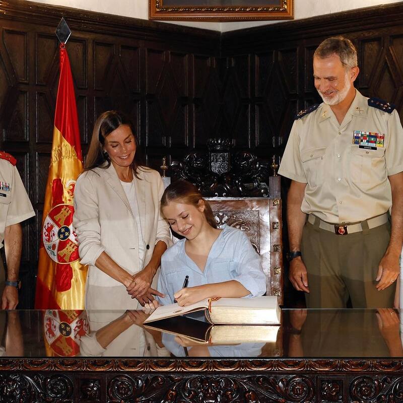 La princesa Leonor ingresó a la academia militar