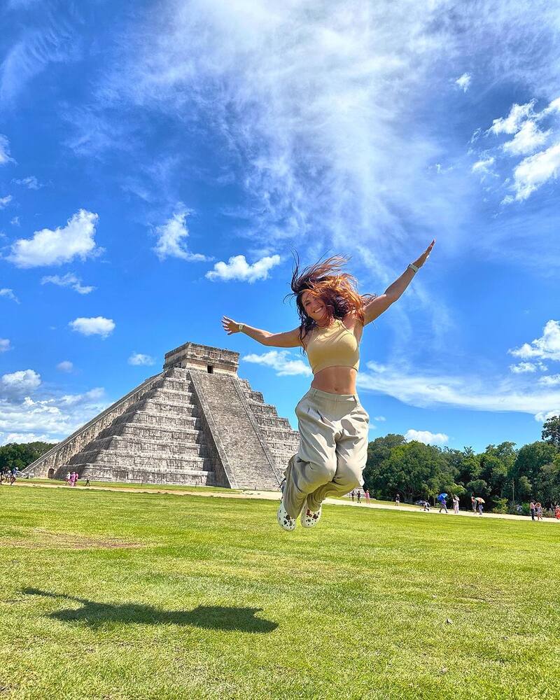 A través de Instagram, Karen Bejarano compartió con sus seguidores hermosas postales desde México.