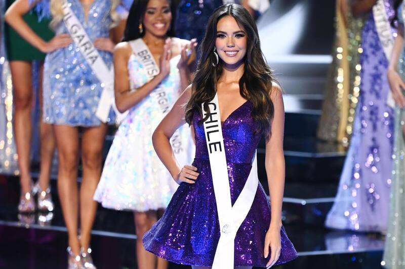 Así se lució la Miss Chile durante su paso por la pasarela del certamen de belleza.