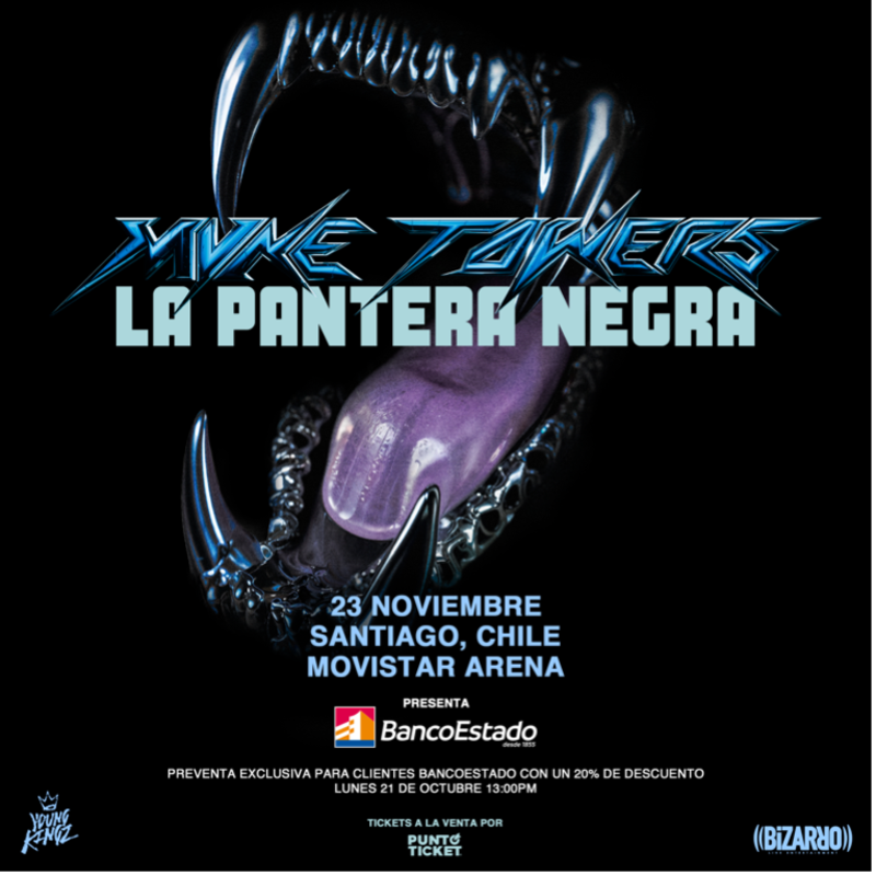 Myke Towers regresa a Chile