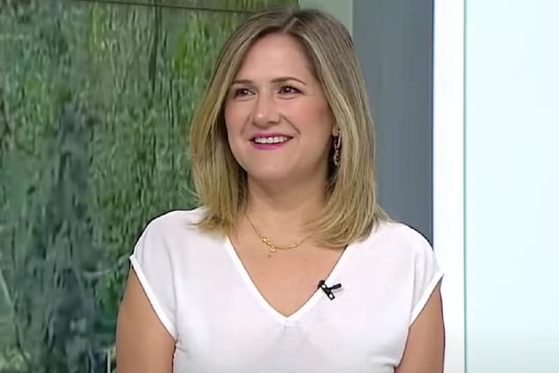 Michelle Adam en su última aparición en "Meganoticias Actualiza" / Créditos: Reproducción