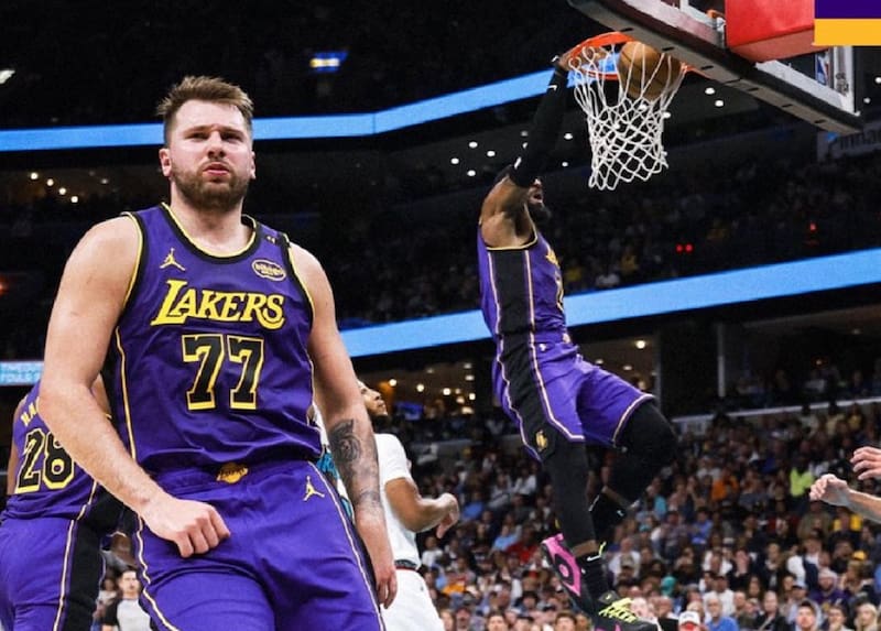 con Los Angeles Lakers. Foto: NBA