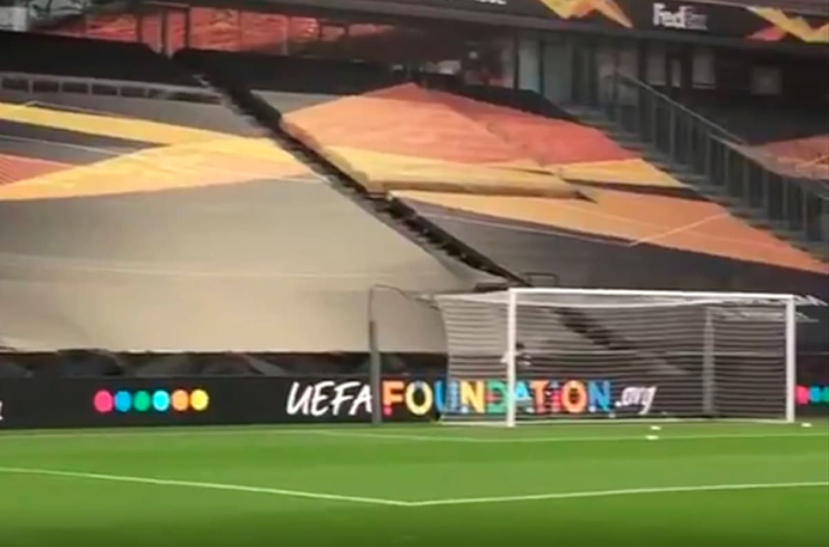 Asi está el estadio previo al duelo entre Inter de Milán y Sevilla