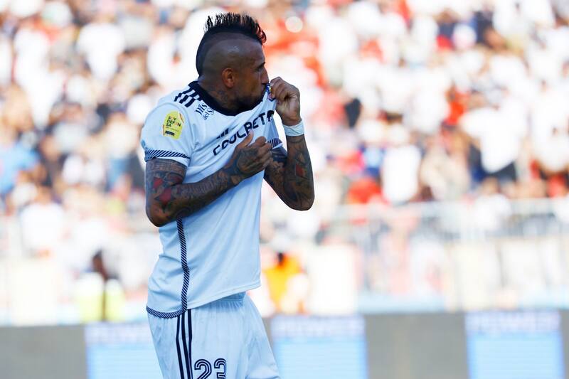 El King marcó su primer gol oficial desde que regresara a Colo Colo. Foto: Agencia Aton.