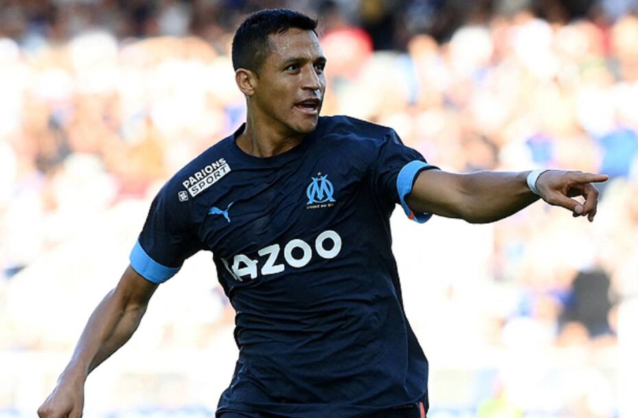 Alexis Sánchez sería nuevamente el "9" de OM ante Racing de Estrasburgo.