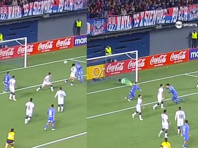 Ni cinco minutos en cancha: así fue el golazo de Martín Espinoza en su debut con U. de Chile