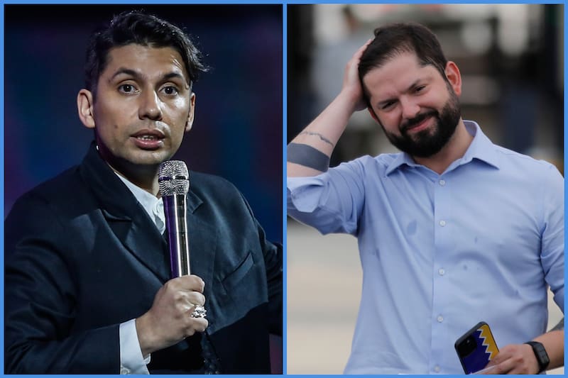 El especial regalo que recibió el presidente tras la rutina de su amigo comediante.