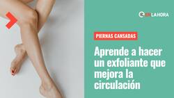 Piernas cansadas: Conoce cómo hacer un exfoliante casero que te ayudará con la circulación