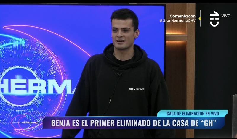 Benjamín se convierte en el primer eliminado de "Gran Hermano" Chile. Foto: CHV.