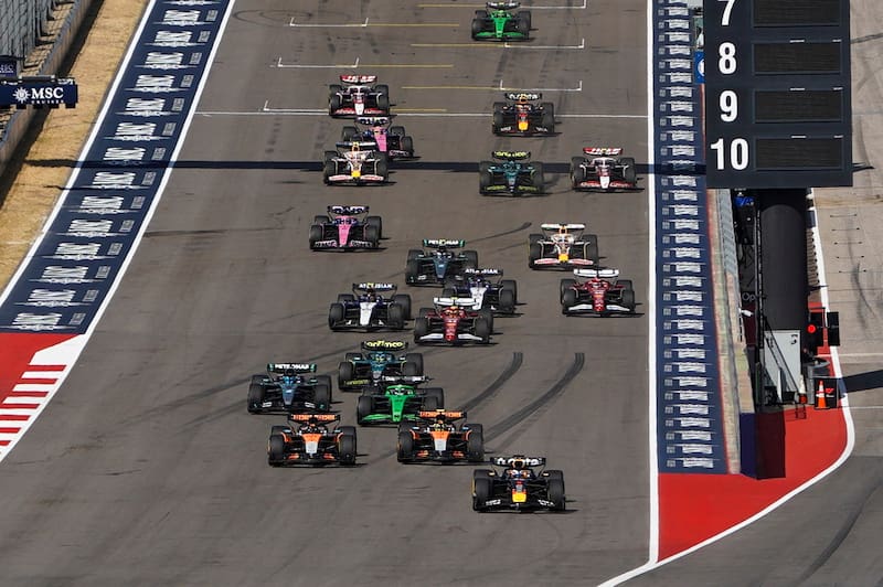 Max Verstappen se quedó con la carrera Sprint en el GP de Estados Unidos. Foto: EFE/EPA/DUSTIN SAFRANEK