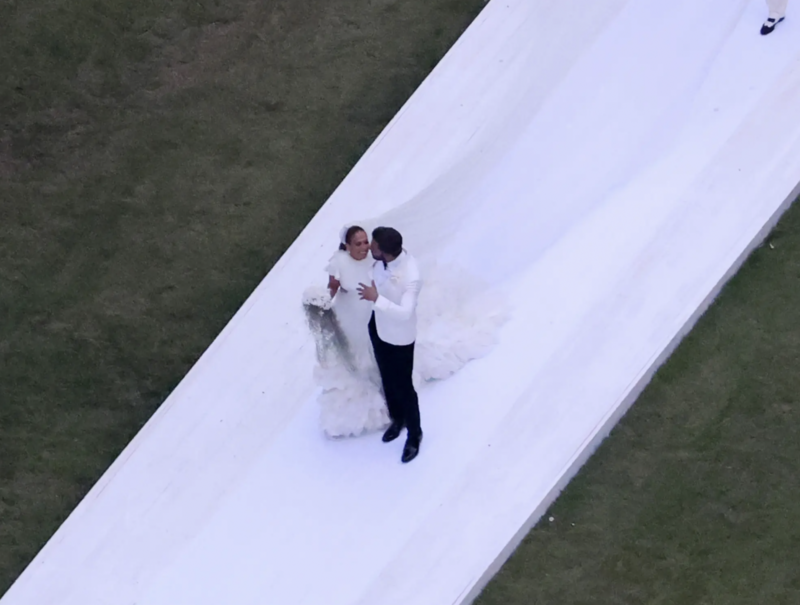 Jennifer Lopez y Ben Affleck en su matrimonio.