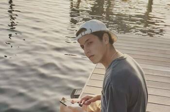 Máximo Menem llegó hasta el Obelisco para celebrar el triunfo de Argentina