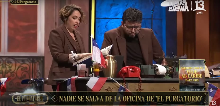 Chiqui Aguayo y Luis Slimming en “El Purgatorio”.