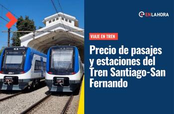 Tren Santiago-San Fernando: Revisa el precio de los pasajes y en qué estaciones se detiene