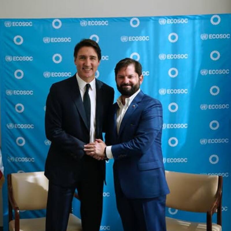 reunidos en 2023. Créditos: @gabrielboric.