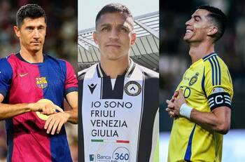 Con Cristiano Ronaldo y Lewandowski: el “coqueto” listado donde ubicaron a Alexis Sánchez en Italia