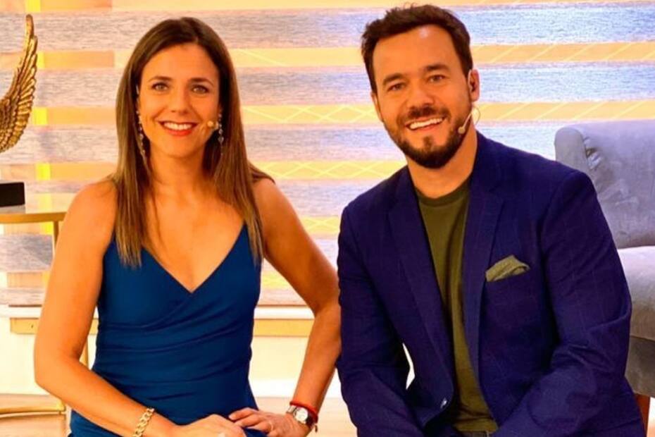 Eduardo de la Iglesia y Julia Vial trabajaron juntos en La Red. Créditos: Instagram.
