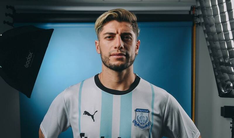 El chileno Ángelo Sagal en el Apollon Limassol.