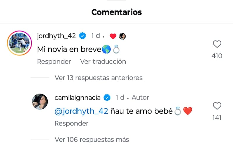 El mensaje de Jordhy Thompson a Camila Sepúlveda.