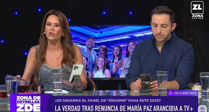 Daniella Campos tuvo información exclusiva sobre la renuncia de María Paz Arancibia a Sígueme. Créditos: Pantallazo Zona Latina