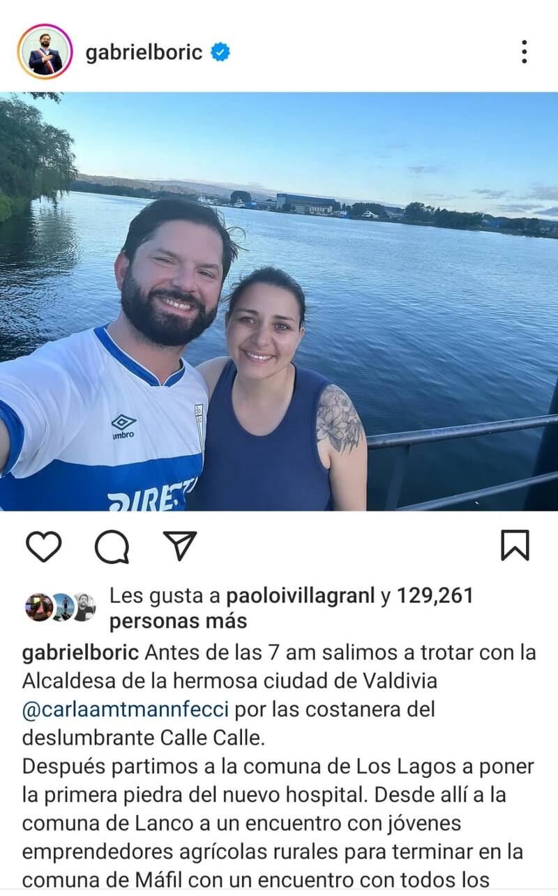 La publicación "cruzada" de Gabriel Boric