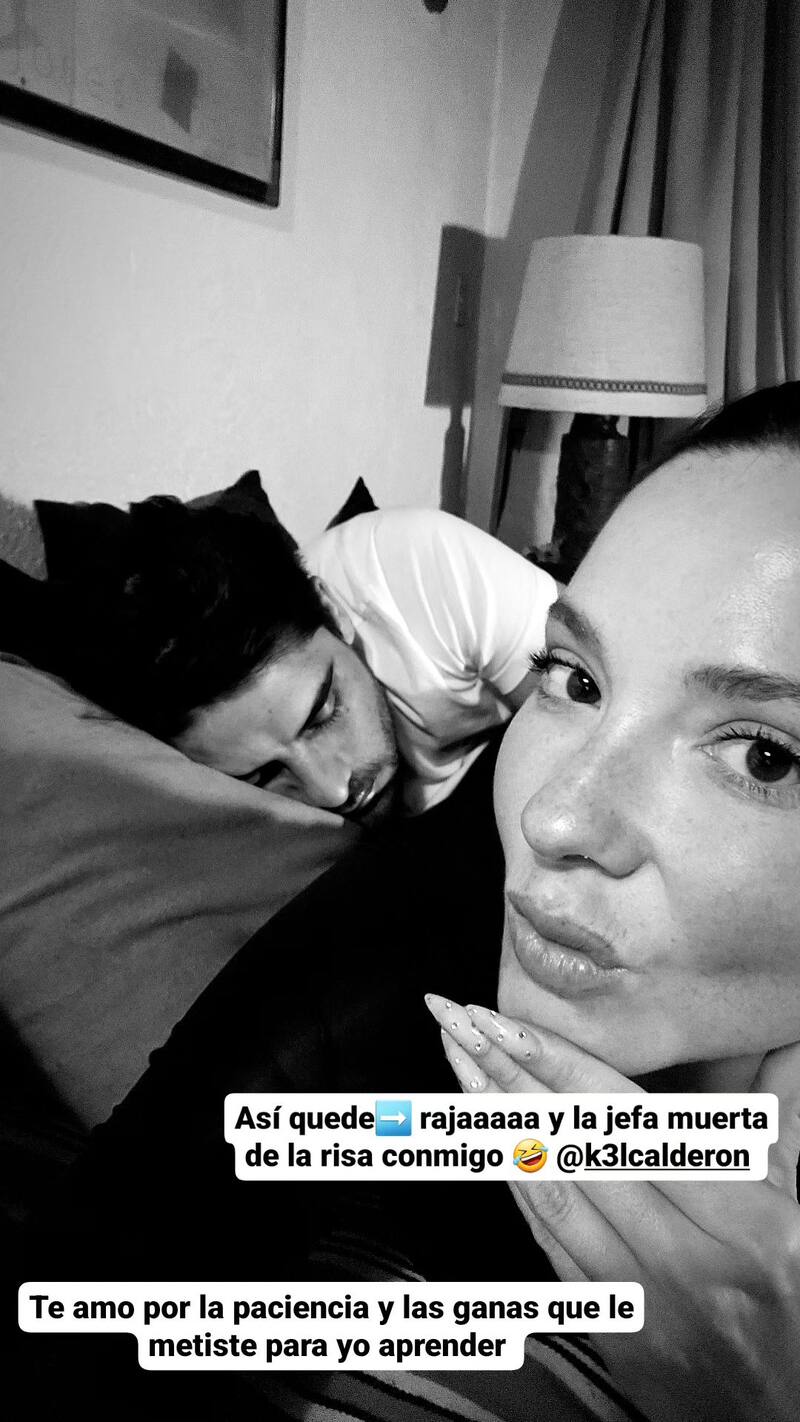 La tierna historia de Renzo Tissinetti y Kel Calderón tras esquiar.