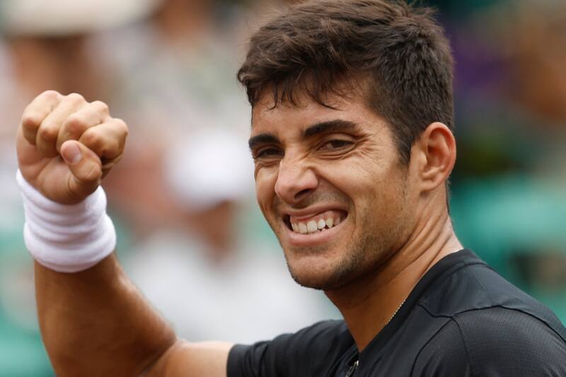 El chileno le ganó al joven Topo (Foto: @mensclaycourt)