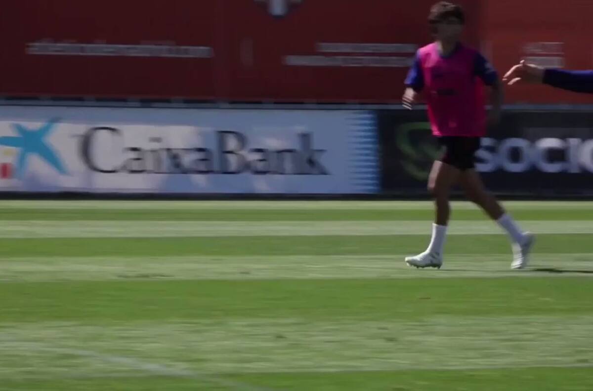 El tremendo caño de Joao Felix que se robó las miradas en la práctica del Atlético