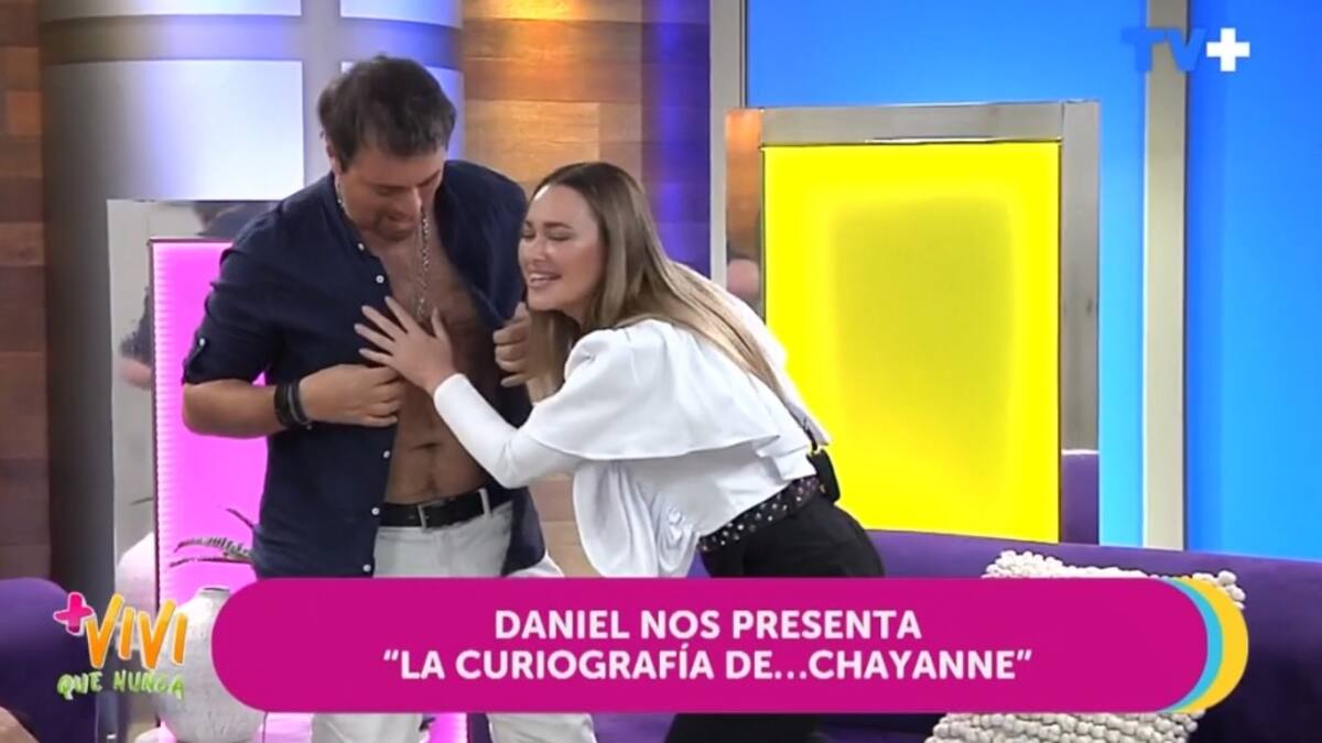 Le sacó la camisa: Daniela Nicolas protagonizó incómodo momento con Daniel Valenzuela