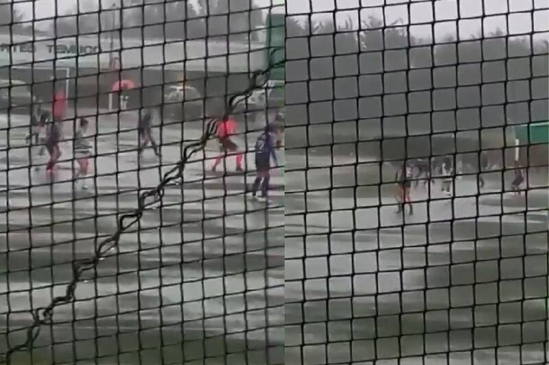 se jugó en lamentables condiciones