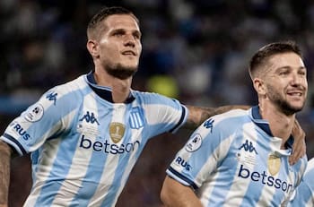 ¡Chileno campeón! Los goles con que Racing alzó la Recopa Sudamericana al vencer a Botafogo