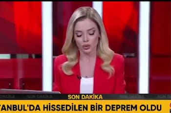 VIDEO | Momentos de tensión: TV de Turquía registró terremoto en Estambul en plena transmisión