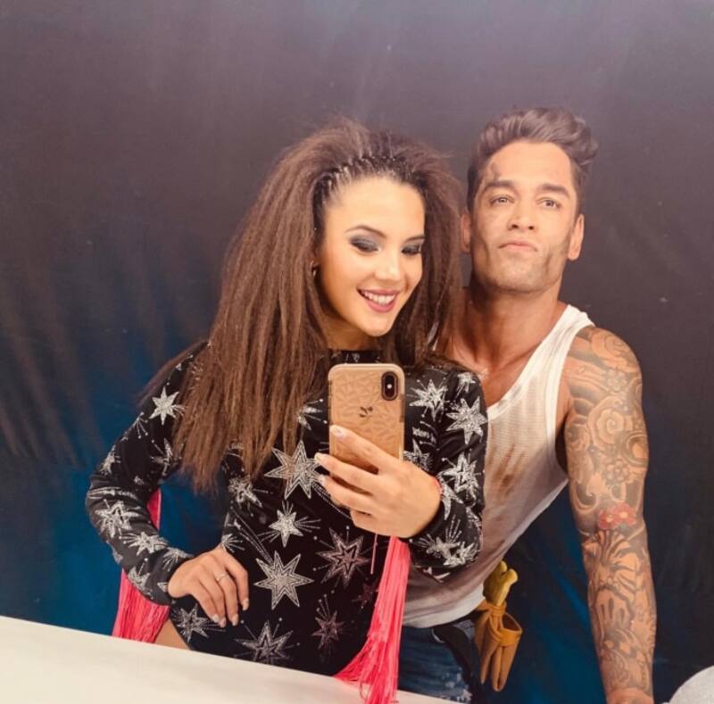 "Te amo con locura", fueron parte de las palabras que le dedicó Chantal Gayoso.