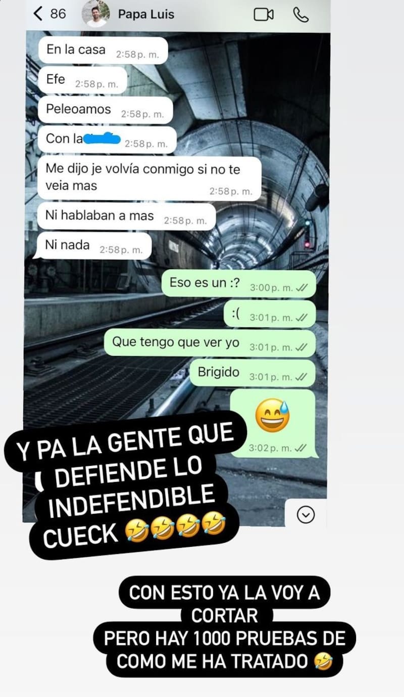 Diego Jiménez arremete contra Coté López. Créditos: Instagram