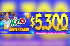 Resultados del sorteo 3139 del Kino: Cuatro personas ganaron $1.449.441 este miércoles