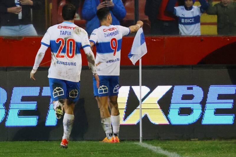 Fernando Zampedri festejando el triunfo.