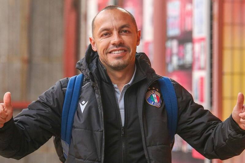 Marcelo Díaz arribando al Estadio Santa Laura para enfrentar a la U. Foto: Audax Italiano.