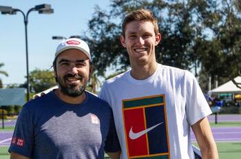 Dante Bottini se convirtió en el nuevo entrenador de Nicolás Jarry