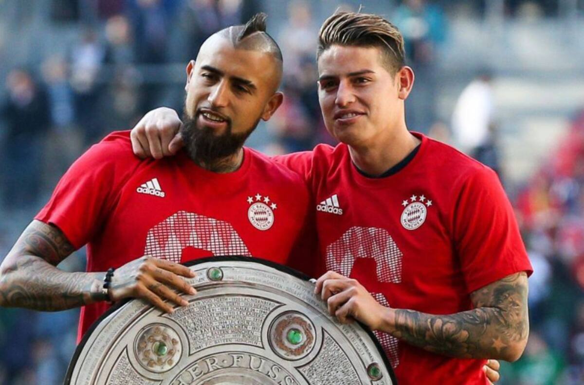 "Te extraño crack": El mensaje de Arturo Vidal a James Rodríguez tras el clásico
