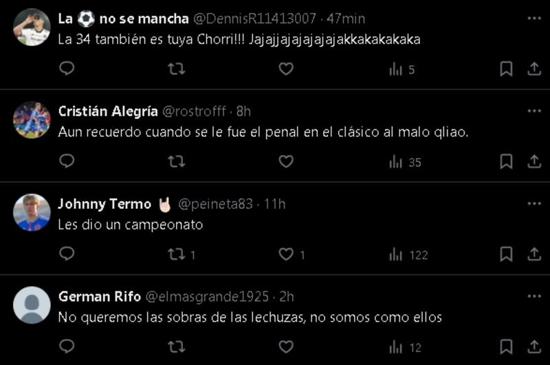 sobre el ofrecimiento del Chorri Palacios a Colo Colo