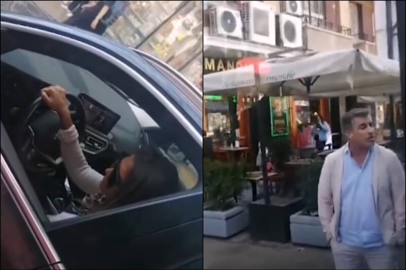 protagonizaron un confuso incidente vial.