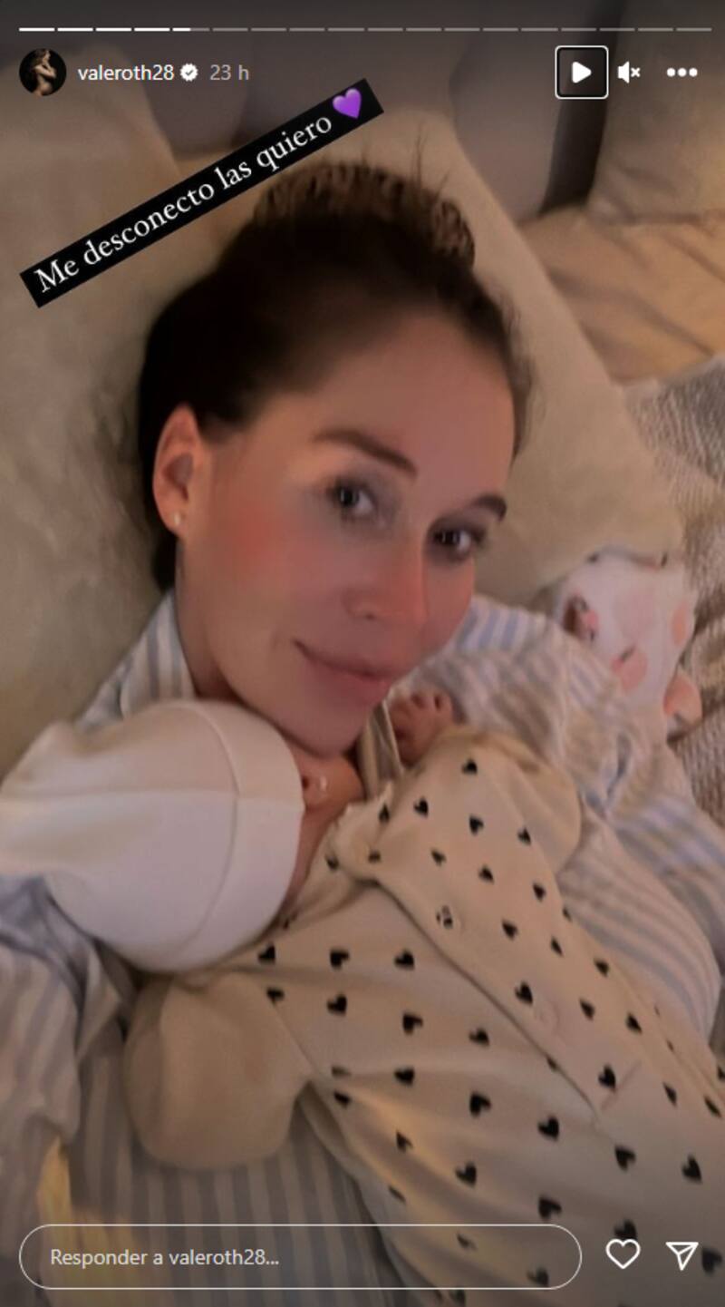 Vale Roth comparte las primeras fotos de su hija Antonia después de ser dada de alta.