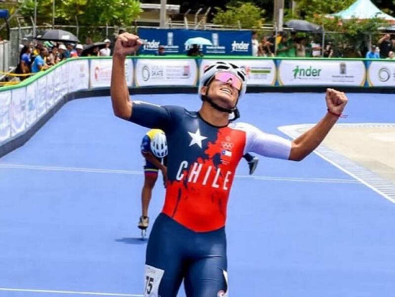 , campeón mundial de patinaje de velocidad. Foto: Team Chile